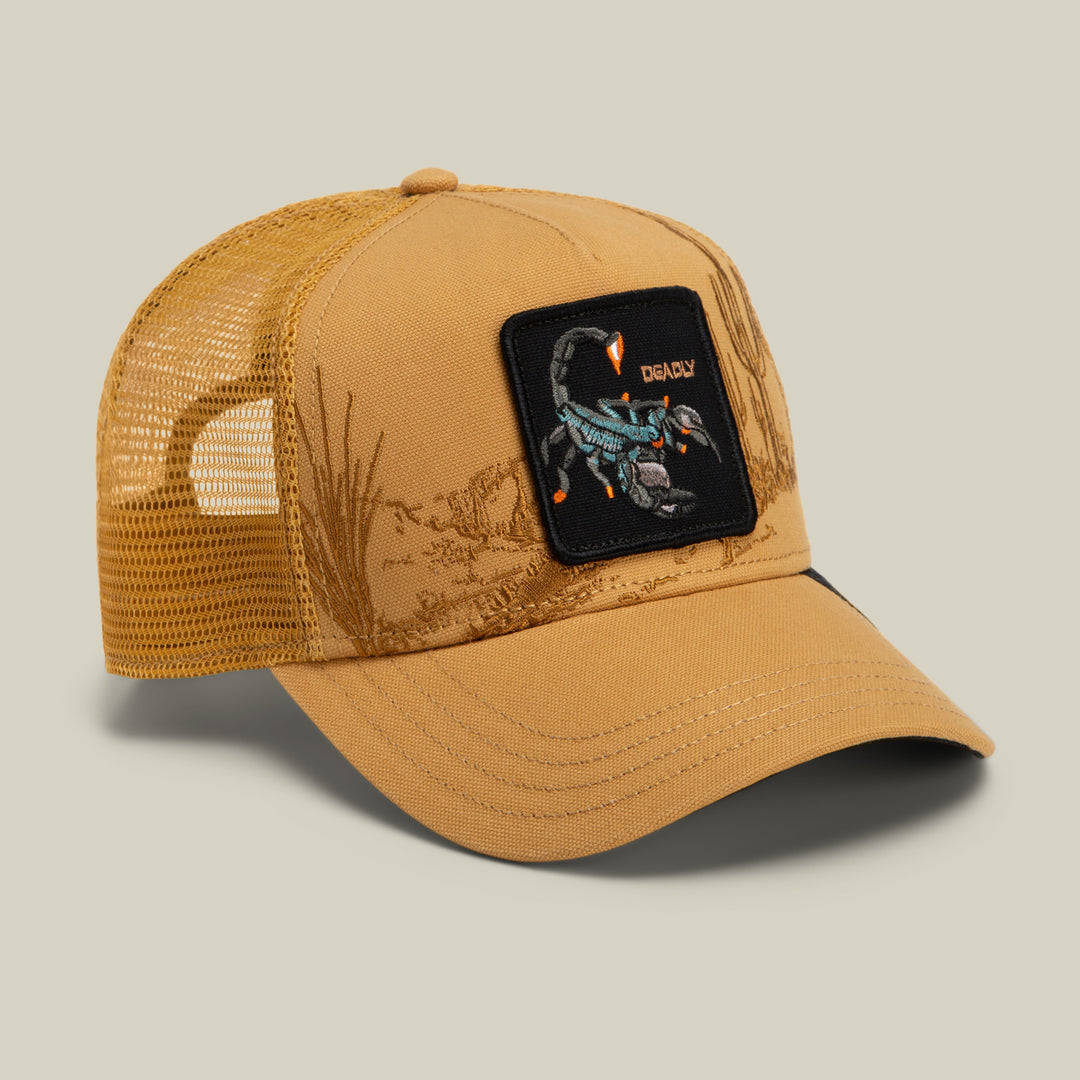 Goorin - Badlands Scorpian Trucker Cap in Amber