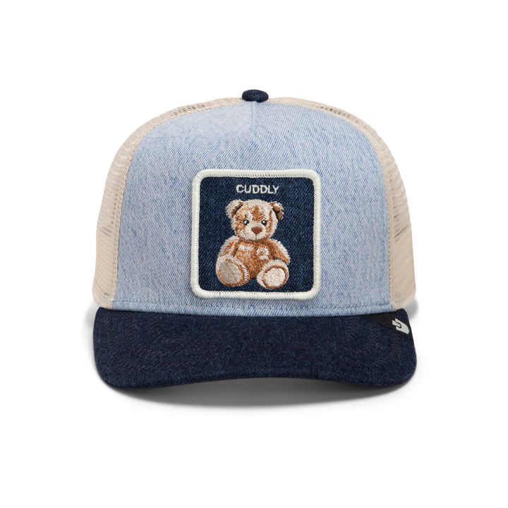 Goorin - Denim Cuddly Trucker Cap in Light Denim | Buster McGee