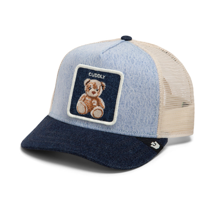 Goorin - Denim Cuddly Trucker Cap in Light Denim | Buster McGee
