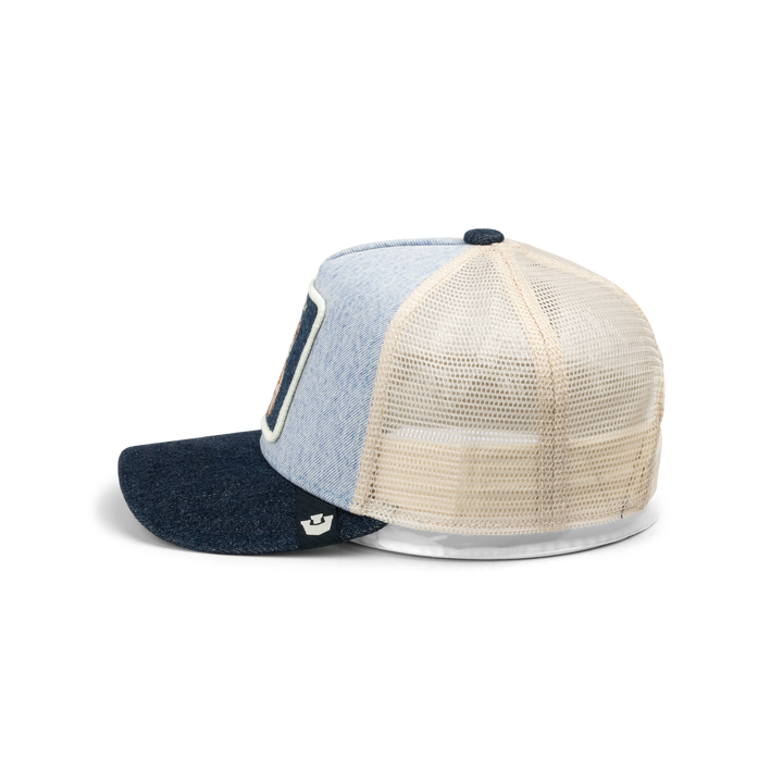 Goorin - Denim Cuddly Trucker Cap in Light Denim