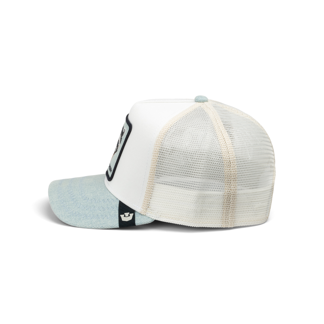 Goorin - Denim Degen Trucker Cap in Light Denim