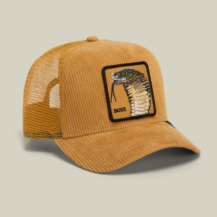 Goorin - Corduroy Boss Trucker Cap in Amber