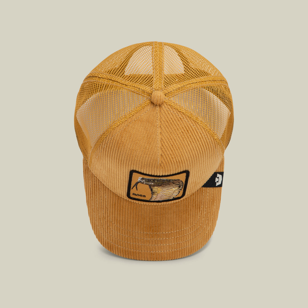 Goorin - Corduroy Boss Trucker Cap in Amber