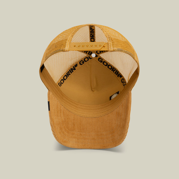Goorin - Corduroy Boss Trucker Cap in Amber