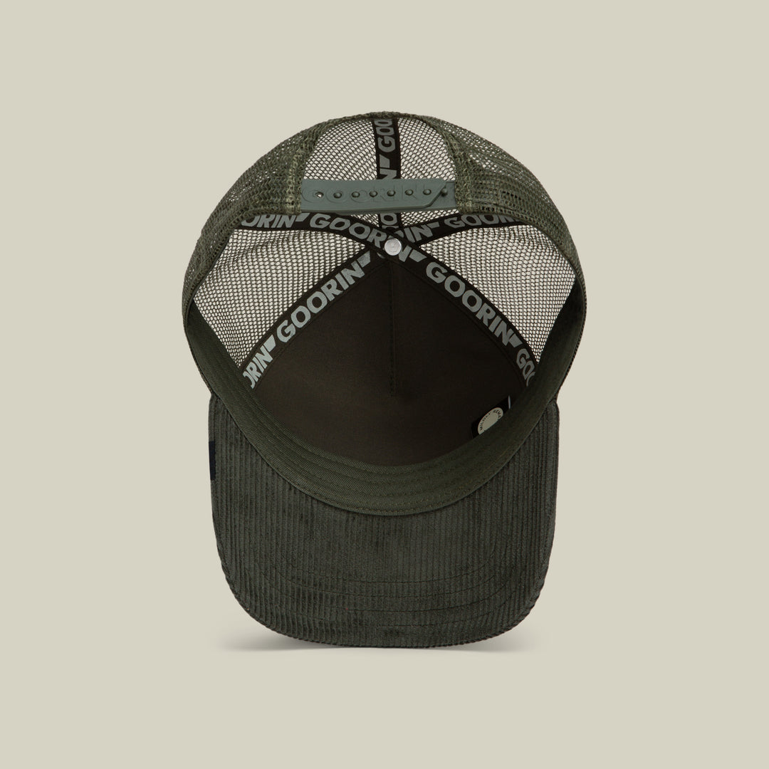 Goorin - Corduroy Tuff Trucker Cap in Palm