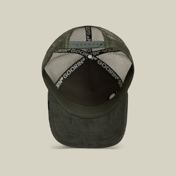 Goorin - Corduroy Tuff Trucker Cap in Palm