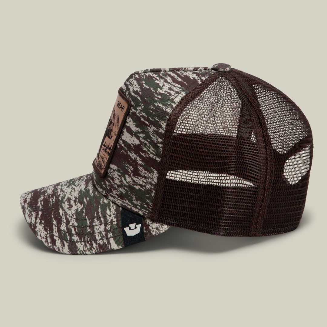 Goorin - Camo Engraved Bear Trucker Cap in Camouflage