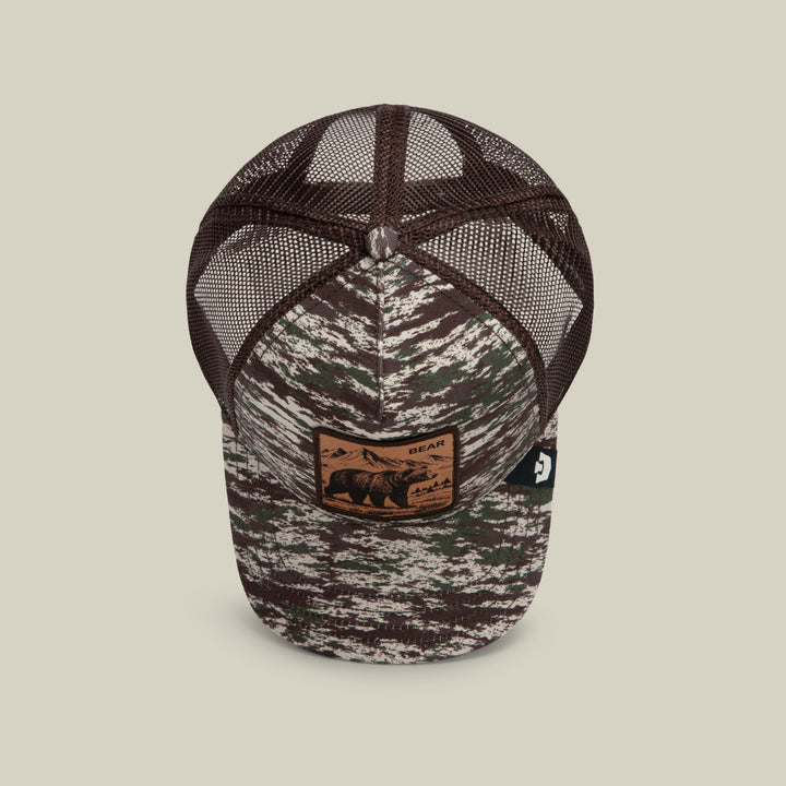 Goorin - Camo Engraved Bear Trucker Cap in Camouflage