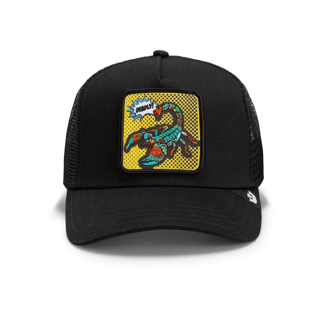 Goorin - POPArt Deadly Scorpian Trucker Cap in Void | Buster McGee