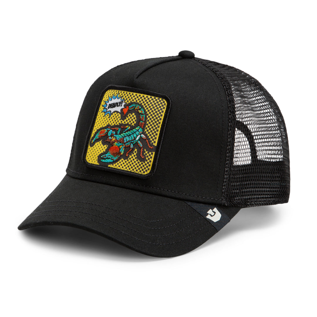Goorin - POPArt Deadly Scorpian Trucker Cap in Void | Buster McGee