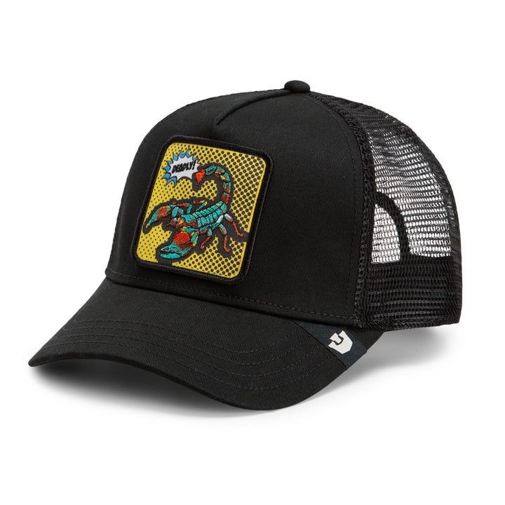 Goorin - POPArt Deadly Scorpian Trucker Cap in Void | Buster McGee