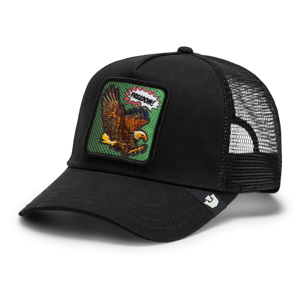 Goorin - POPArt Freedom Eagle Trucker Cap in Void | Buster McGee