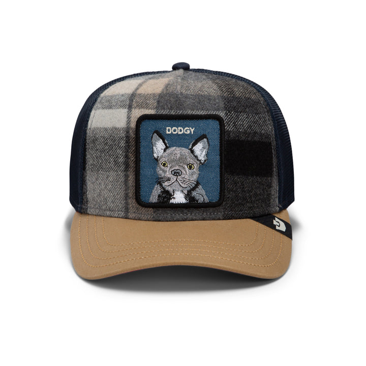 Goorin - Brit Frenchie Plaid Trucker Cap in Wax | Buster McGee
