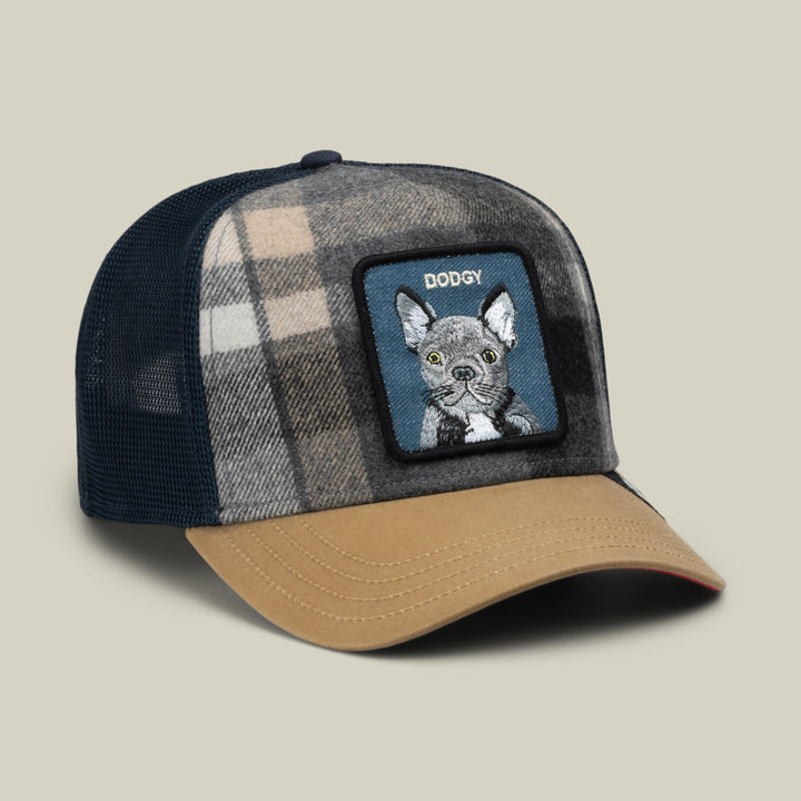 Goorin - Brit Frenchie Plaid Trucker Cap in Wax