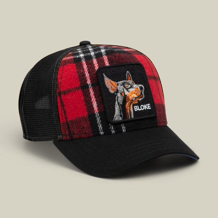 Goorin - Brit Bloke Plaid Trucker Cap in Void