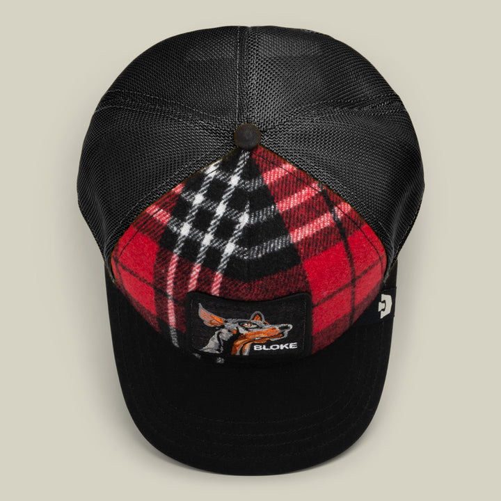 Goorin - Brit Bloke Plaid Trucker Cap in Void