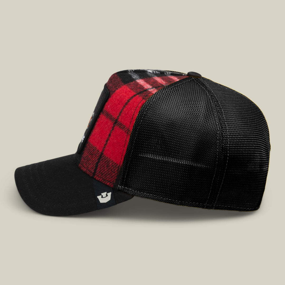 Goorin - Brit Bloke Plaid Trucker Cap in Void