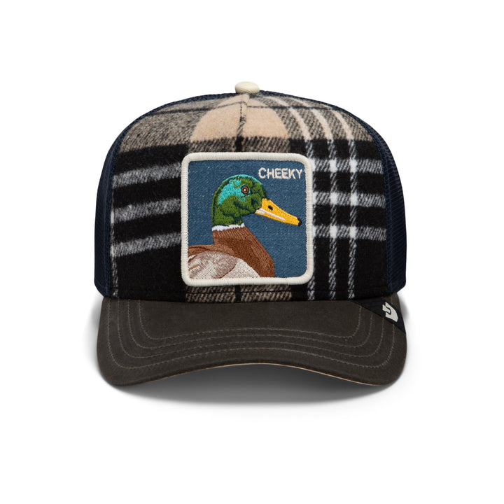 Goorin - Brit Cheeky Plaid Trucker Cap in Void | Buster McGee