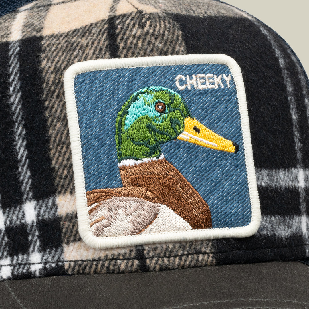 Goorin - Brit Cheeky Plaid Trucker Cap in Void