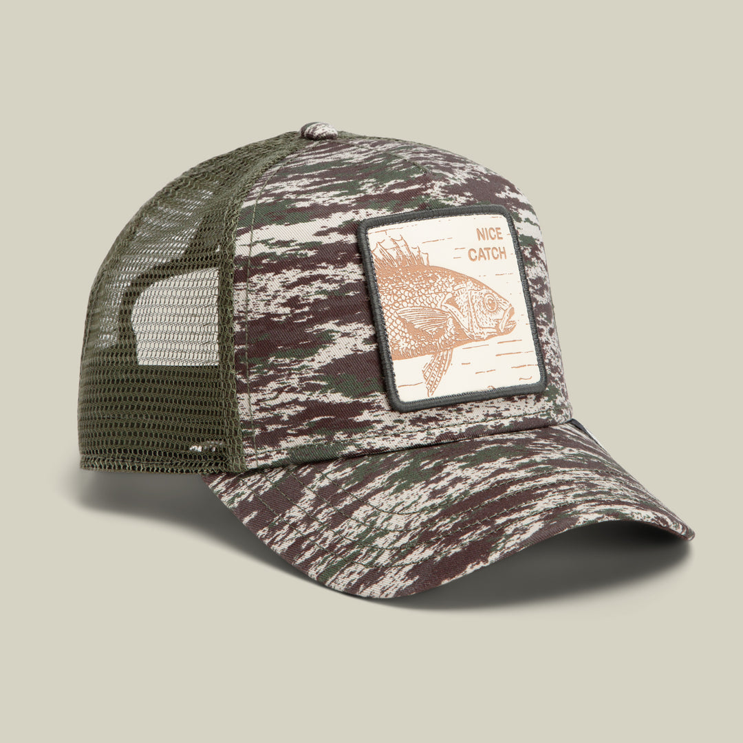Goorin - Camo Engraved Bass Trucker Cap in Camouflage