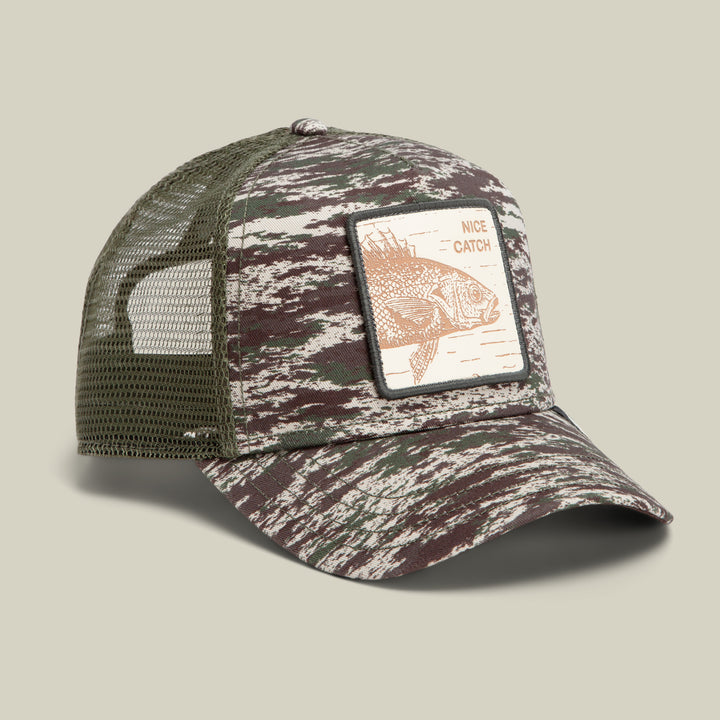 Goorin - Camo Engraved Bass Trucker Cap in Camouflage