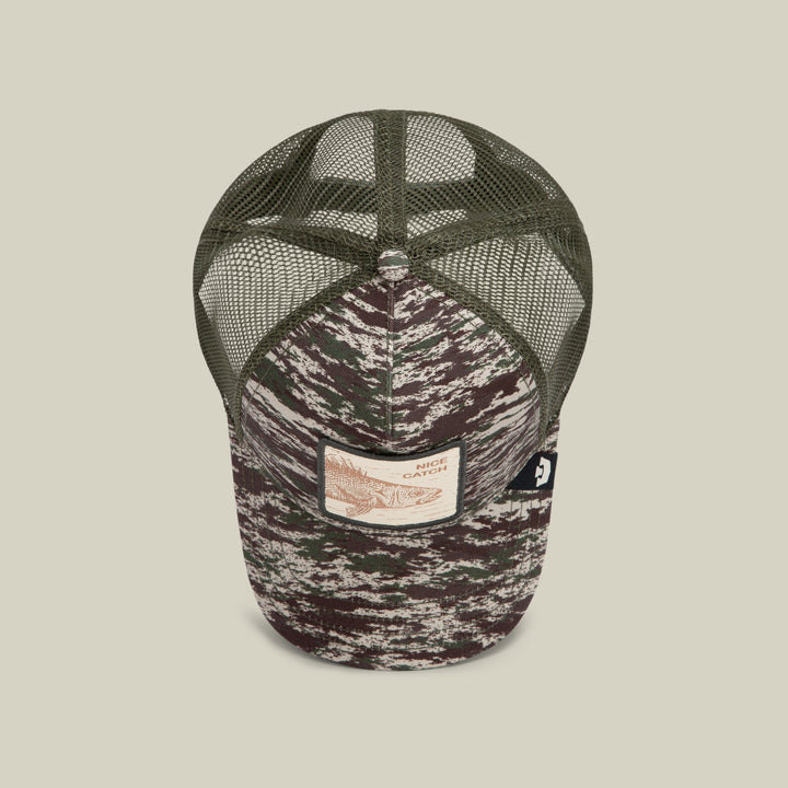 Goorin - Camo Engraved Bass Trucker Cap in Camouflage