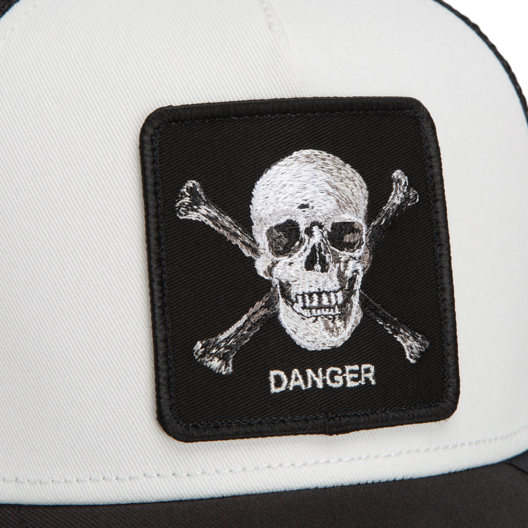 Goorin - Danger Skull and Crossbones Trucker Cap in Void