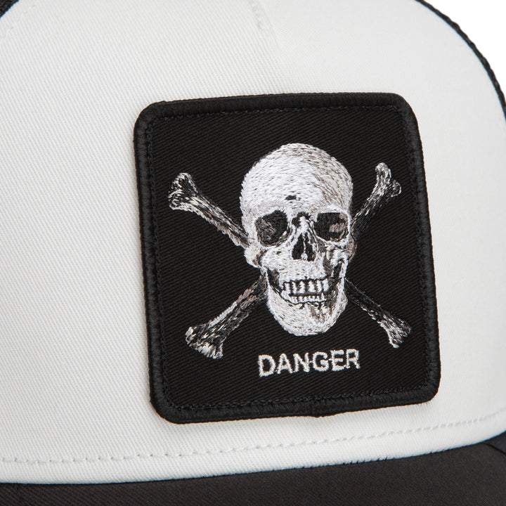 Goorin - Danger Skull and Crossbones Trucker Cap in Void