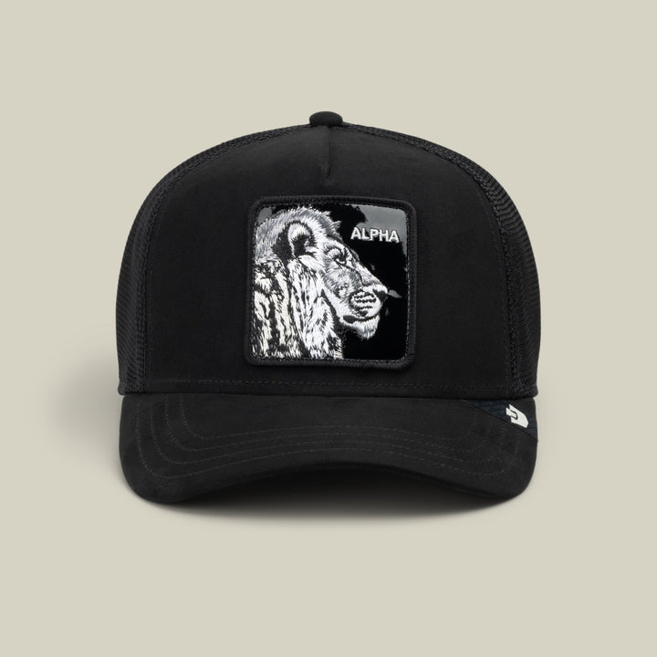 Goorin - Black Out Lion Trucker Cap in Void | Buster McGee