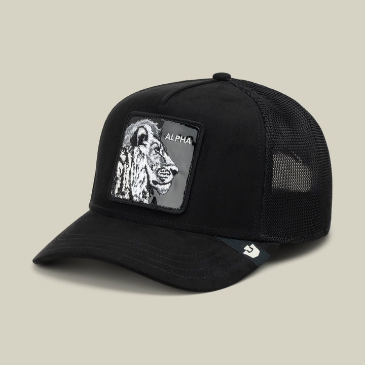 Goorin - Black Out Lion Trucker Cap in Void | Buster McGee