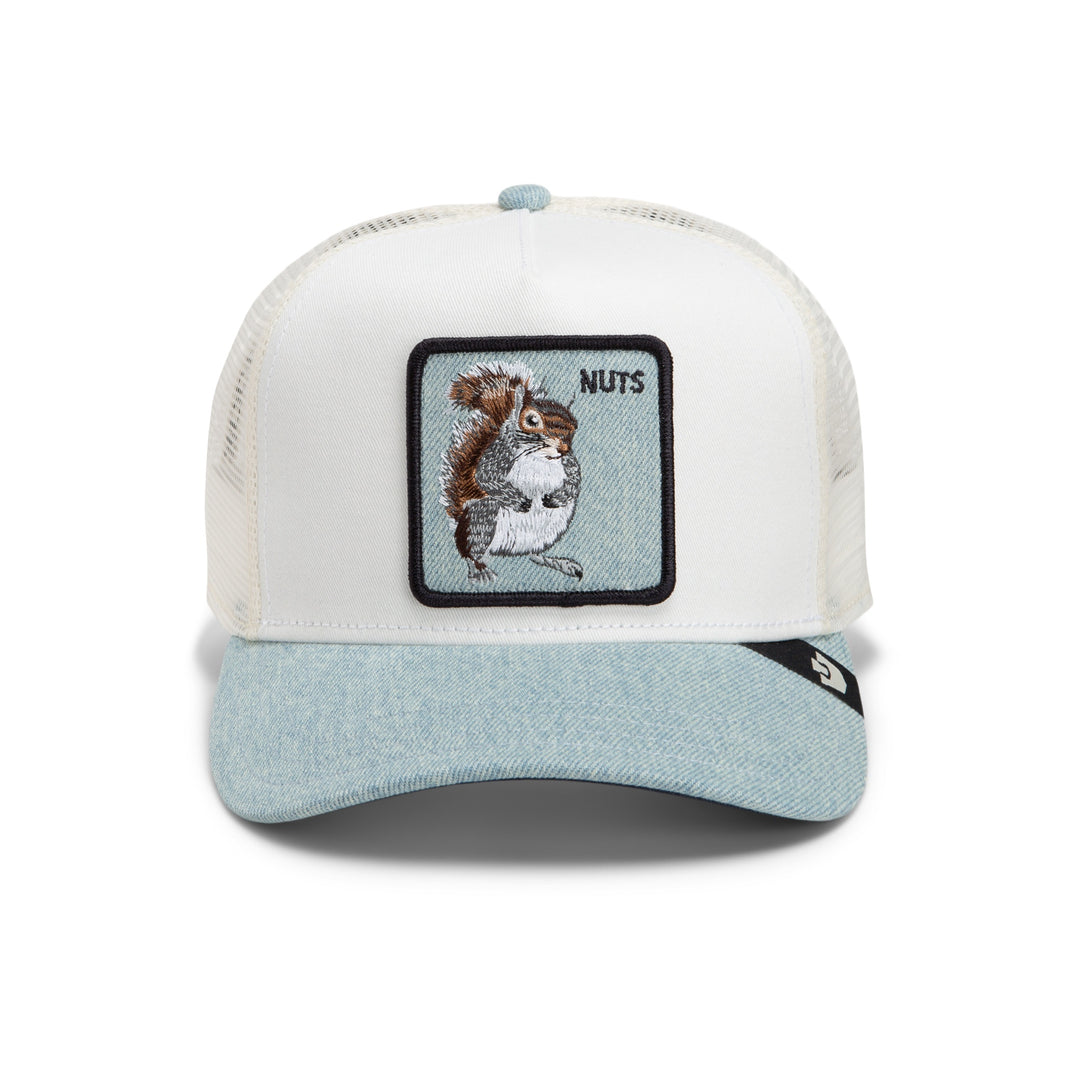 Goorin - Denim Squirrel Trucker Cap in Light Denim | Buster McGee