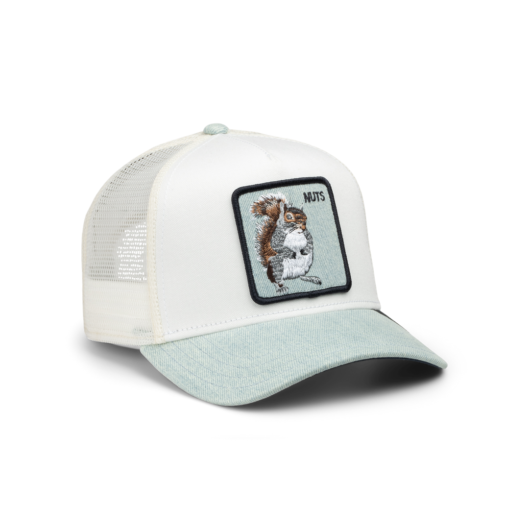 Goorin - Denim Squirrel Trucker Cap in Light Denim