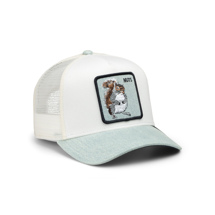 Goorin - Denim Squirrel Trucker Cap in Light Denim