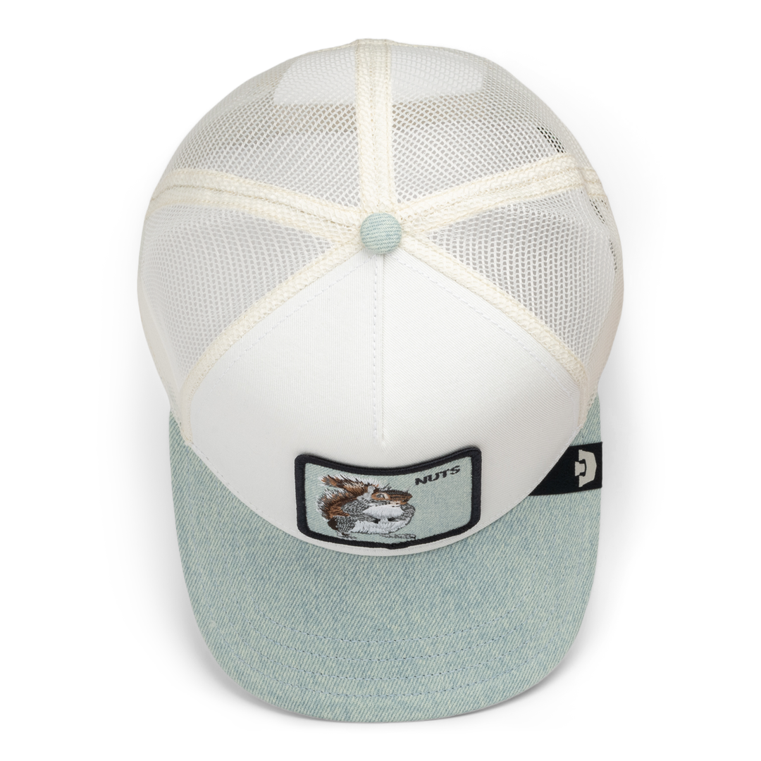 Goorin - Denim Squirrel Trucker Cap in Light Denim