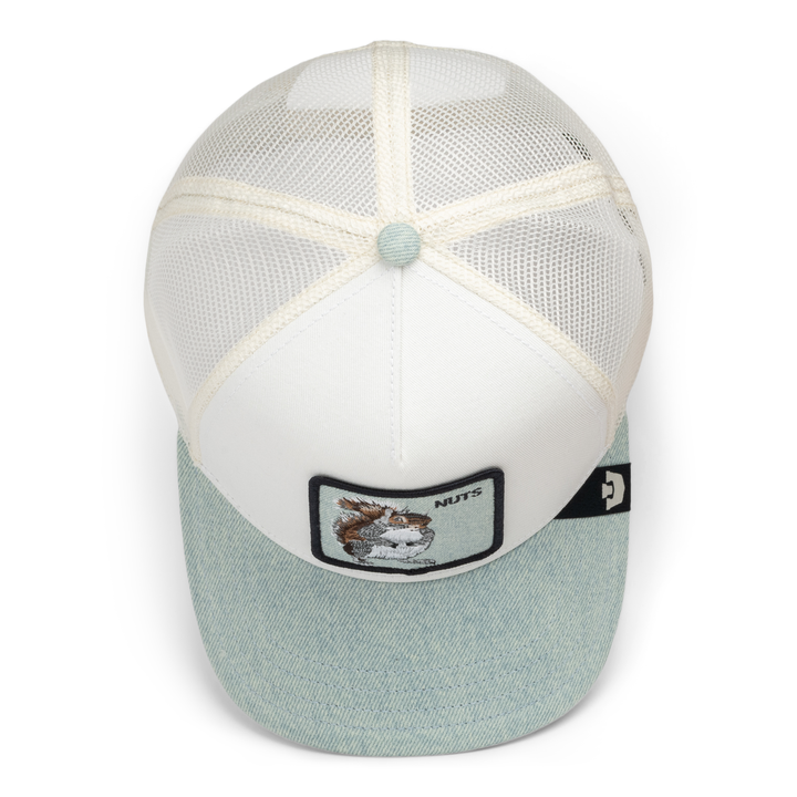 Goorin - Denim Squirrel Trucker Cap in Light Denim