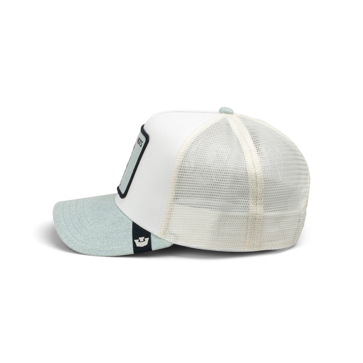 Goorin - Denim Squirrel Trucker Cap in Light Denim