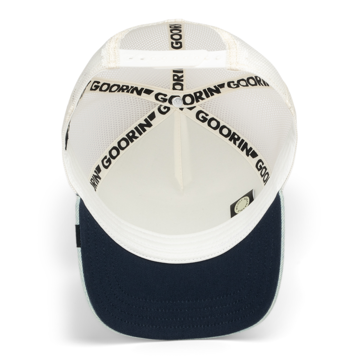 Goorin - Denim Squirrel Trucker Cap in Light Denim