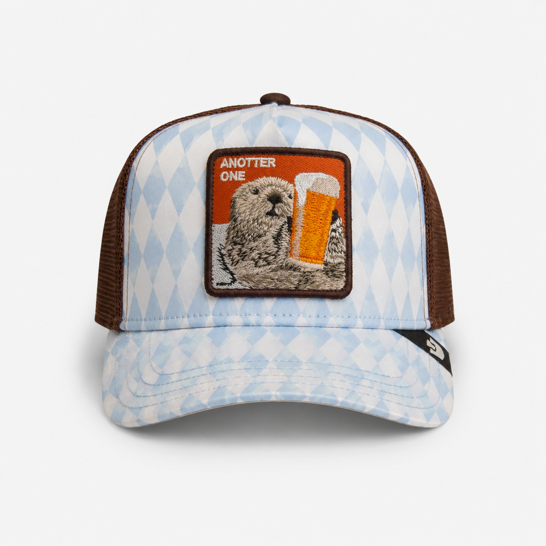 Goorin - Anotter One Oktoberfest Trucker Cap in Pale Blue | Buster McGee