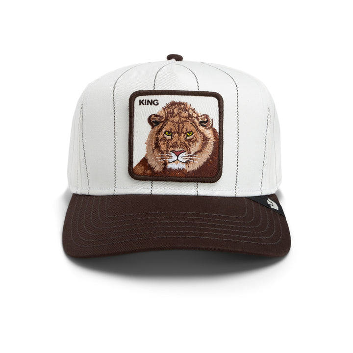 Goorin - Pinstripe Lion Trucker Cap in Mineral Grey | Buster McGee