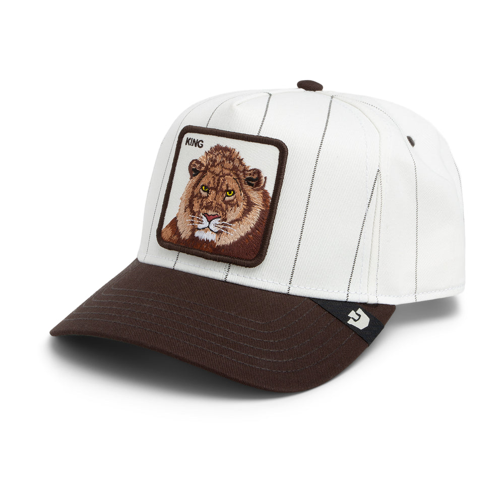 Goorin - Pinstripe Lion Trucker Cap in Mineral Grey | Buster McGee