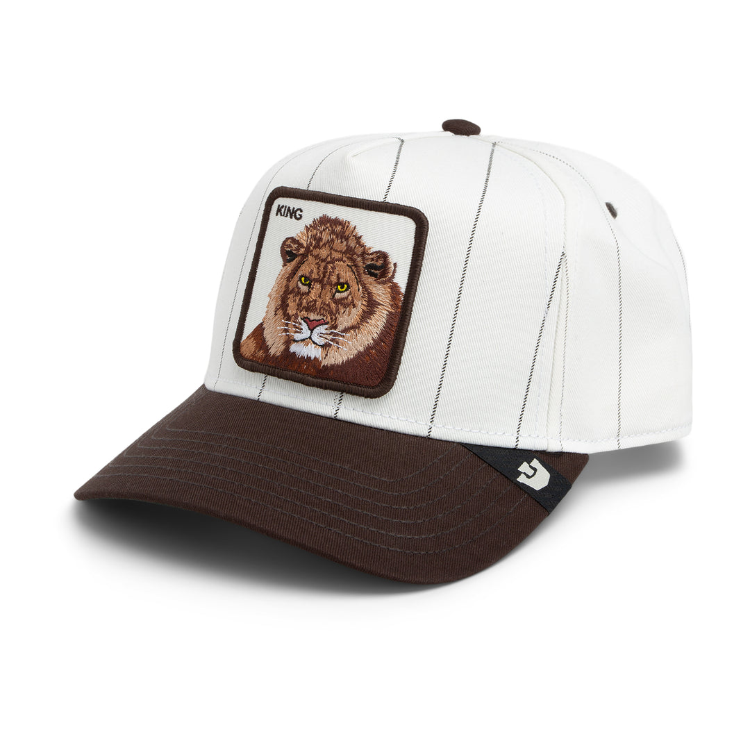 Goorin - Pinstripe Lion Trucker Cap in Mineral Grey | Buster McGee