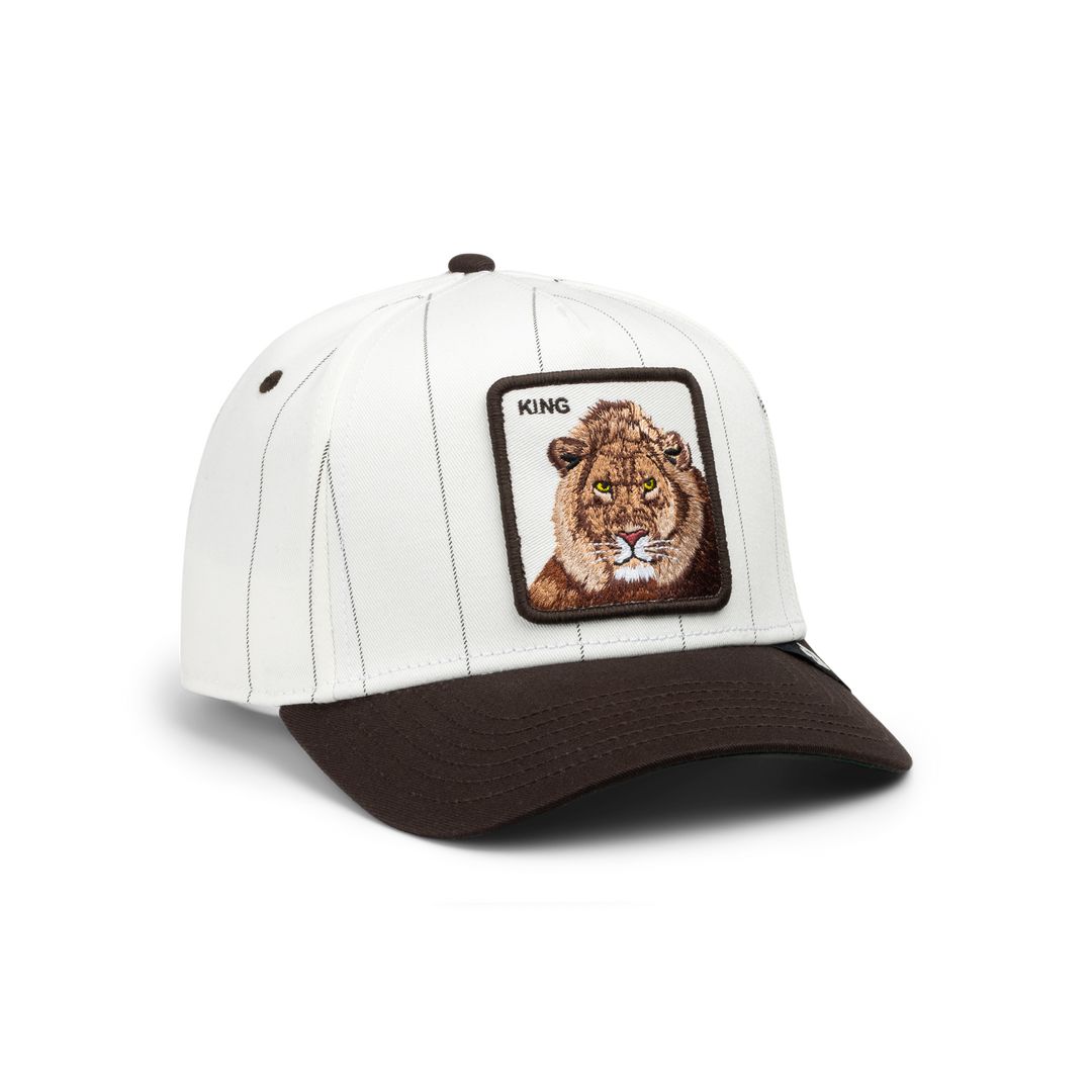Goorin - Pinstripe Lion Trucker Cap in Mineral Grey