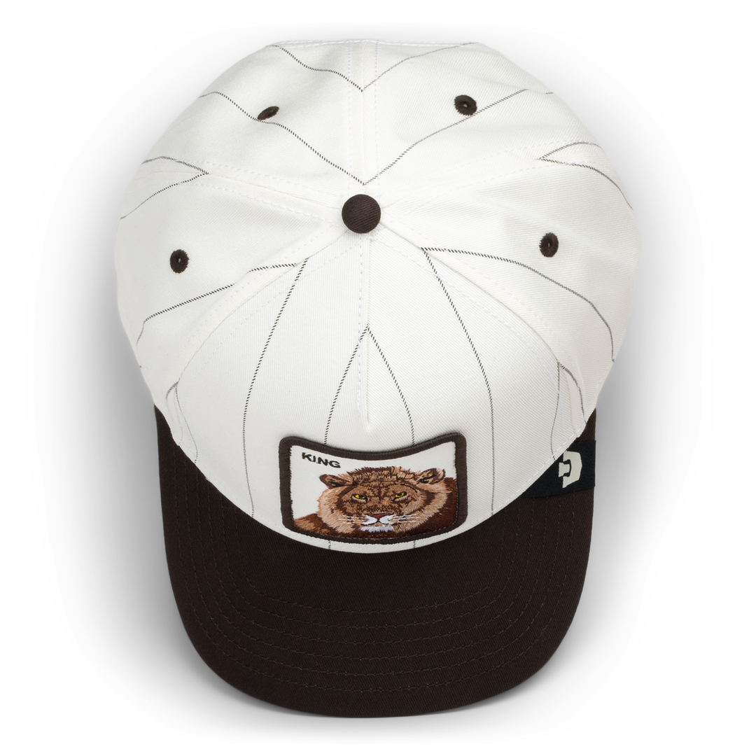 Goorin - Pinstripe Lion Trucker Cap in Mineral Grey