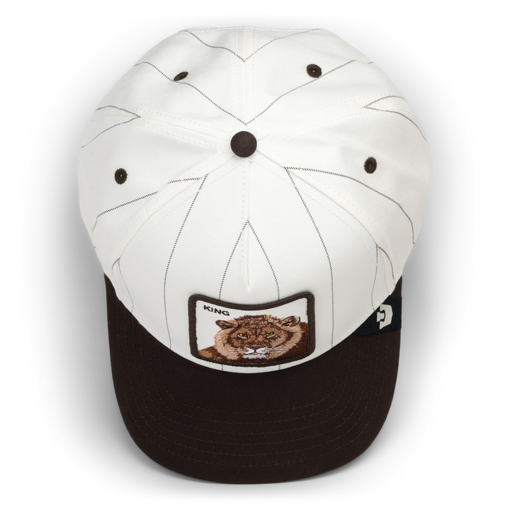 Goorin - Pinstripe Lion Trucker Cap in Mineral Grey