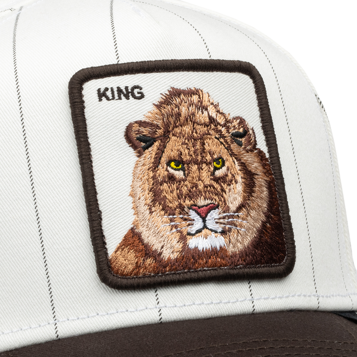 Goorin - Pinstripe Lion Trucker Cap in Mineral Grey