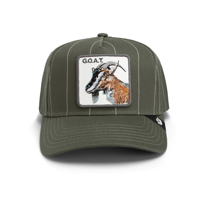 Goorin - Pinstripe Goat Trucker Cap in Palm Green | Buster McGee