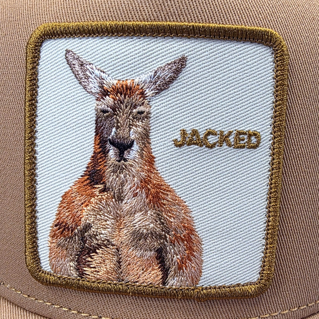 Goorin - Jacked Kangaroo Trucker Cap in Tan | Buster McGee