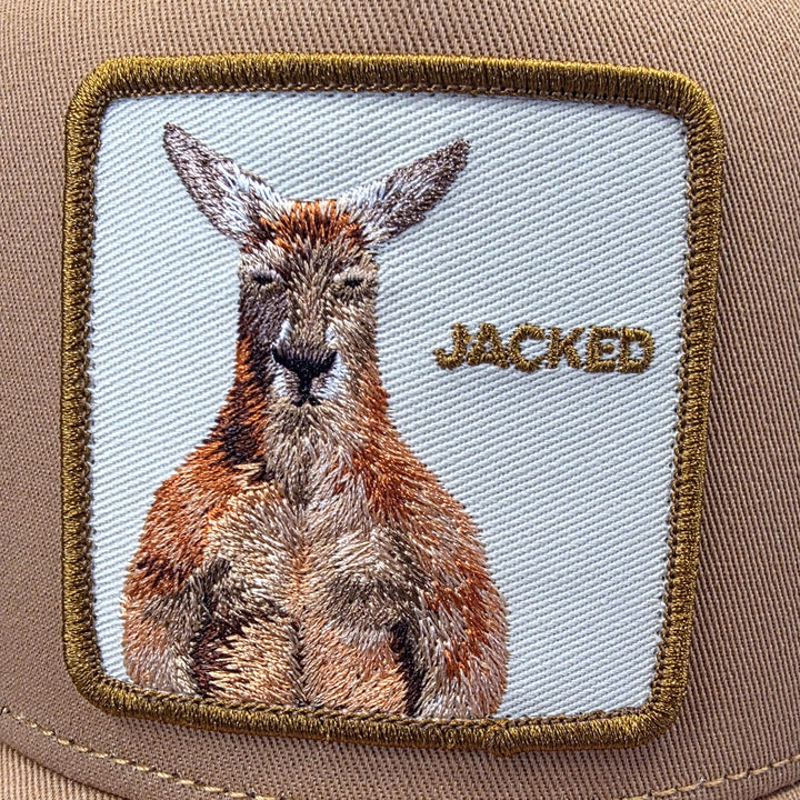 Goorin - Jacked Kangaroo Trucker Cap in Tan | Buster McGee
