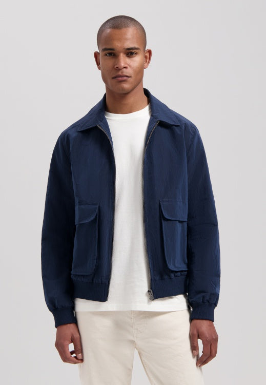 DSTREZZED The Jack Bomber Jacket in Dark Navy | Buster McGee