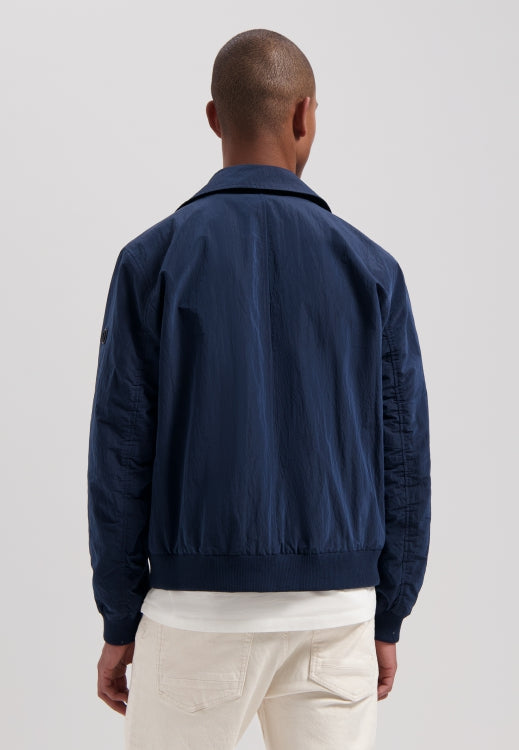 DSTREZZED The Jack Bomber Jacket in Dark Navy | Buster McGee